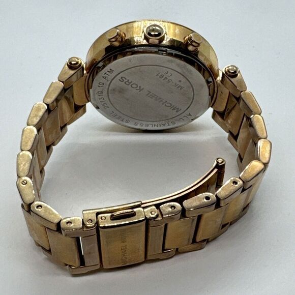 Michael Kors Parker MK5491 Women\'s Gold Stainless Steel Analog Dial Watch JNA595 main image 7